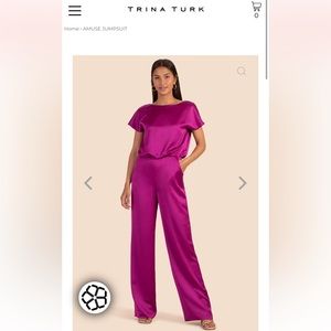 Trina Turk Amuse Jumpsuit Pink - NWT Size 4